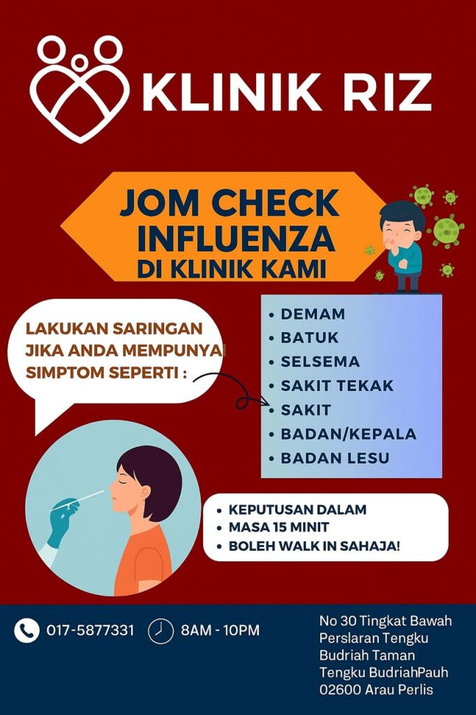JOM CHECK INFLUENZA DI KLINIK RIZ