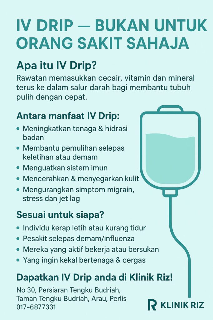🌿 IV DRIP — BUKAN UNTUK ORANG SAKIT SAHAJA 🌿
