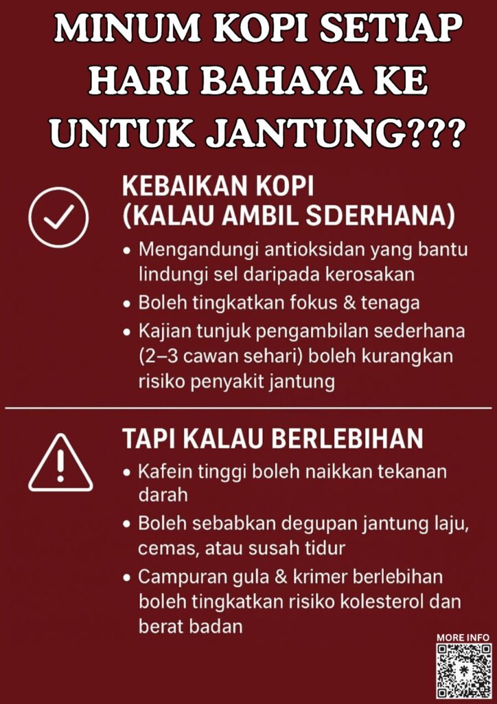 MINUM KOPI SETIAP HARI BAHAYA UNTUK JANTUNG?