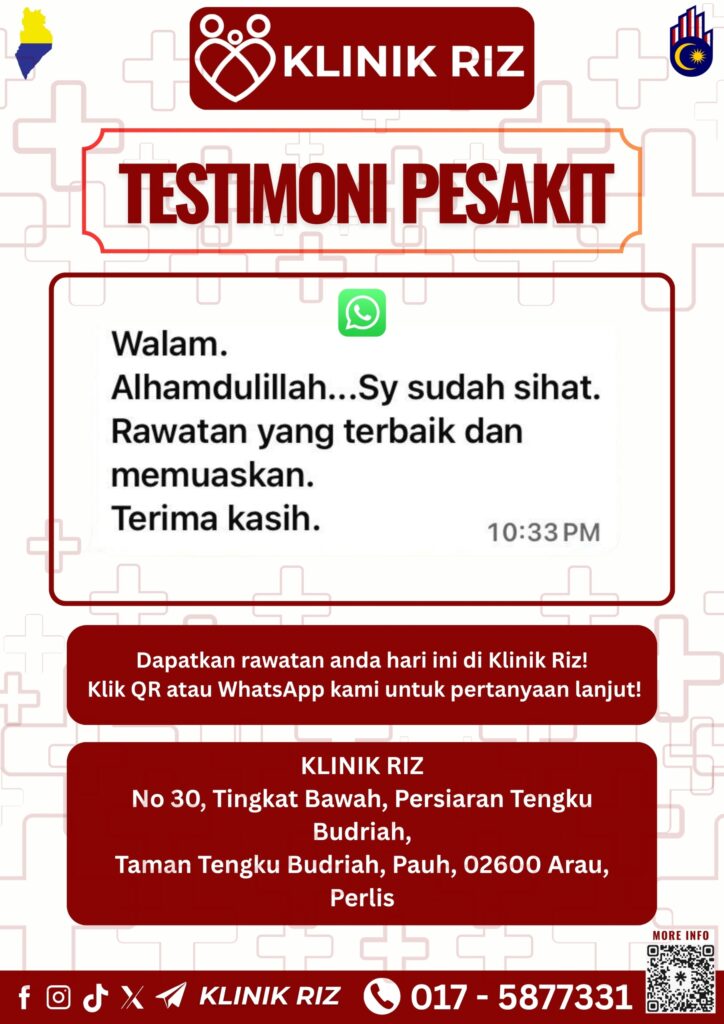 ✨ TESTIMONI PESAKIT KLINIK RIZ ✨