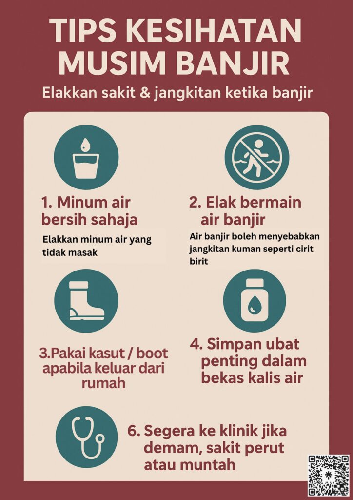 MUSIM BANJIR DI PERLIS — JAGA KESIHATAN ANDA!