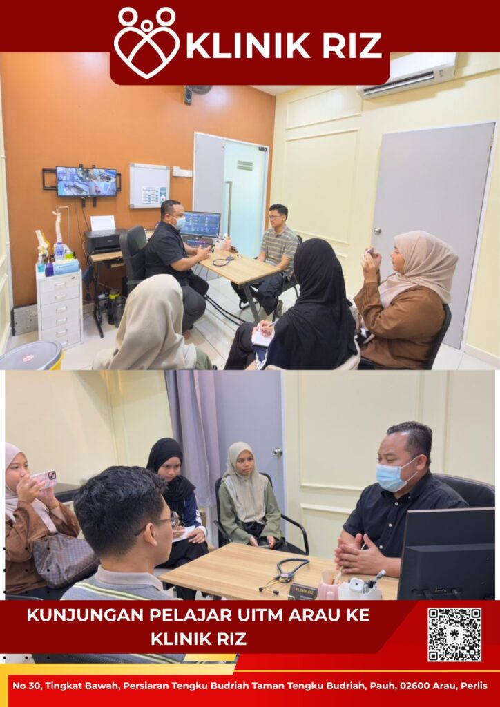 Pelajar UiTM Arau Lawat Klinik Riz!
