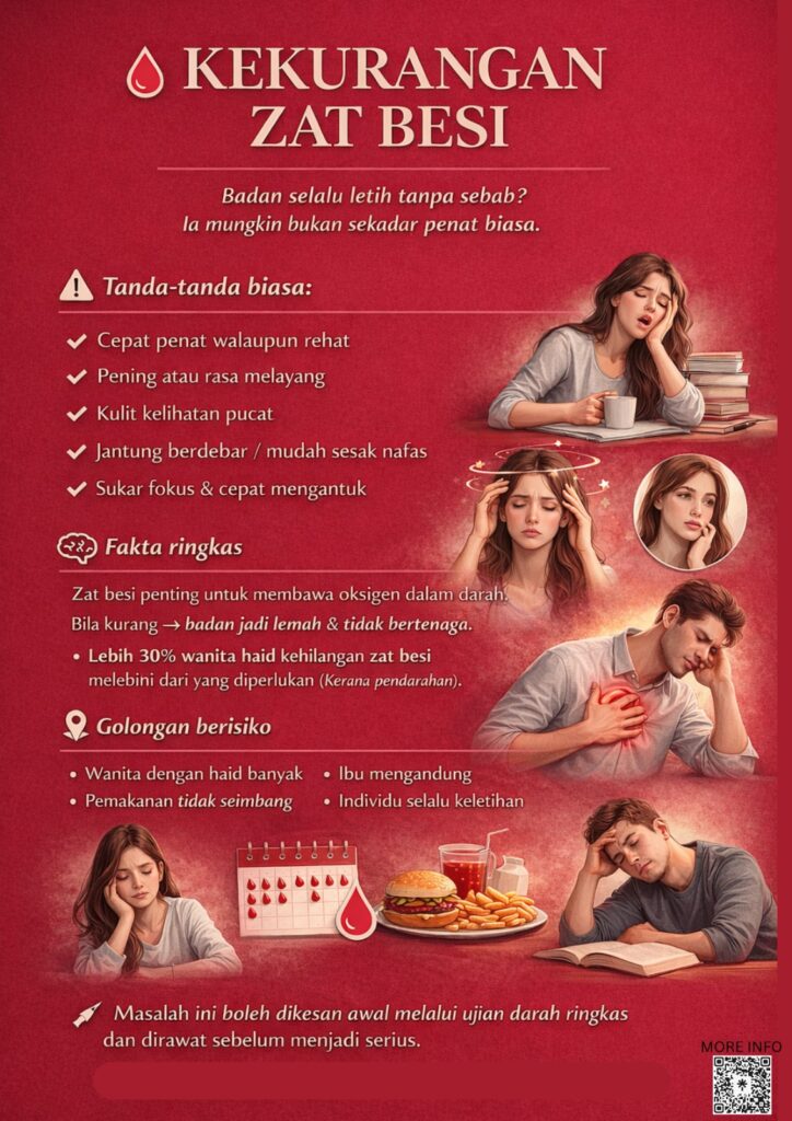 ZAT BESI – TANDA – TANDA YANG KENA TAHU