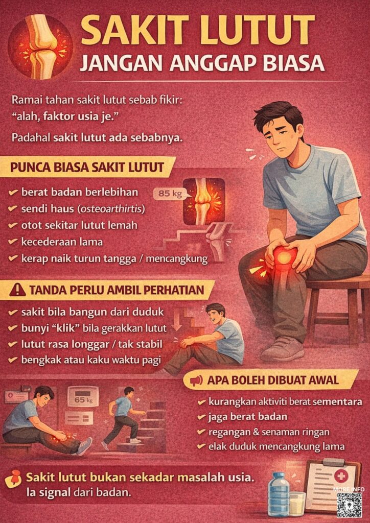 SAKIT LUTUT? JANGAN ANGGAP PERKARA BIASA
