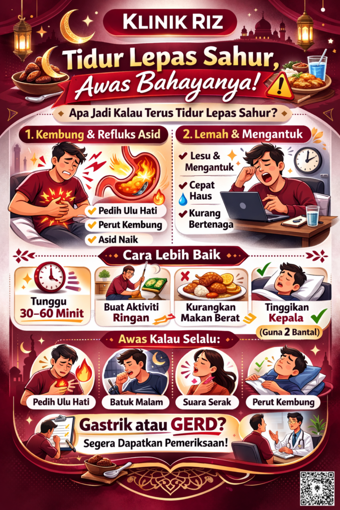 BAHAYA ATAU TIDAK TIDUR LEPAS SAHUR?
