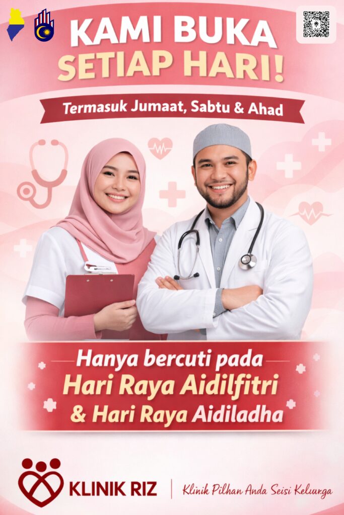 WAKTU OPERASI KLINIK RIZ – SELAMAT DATANG