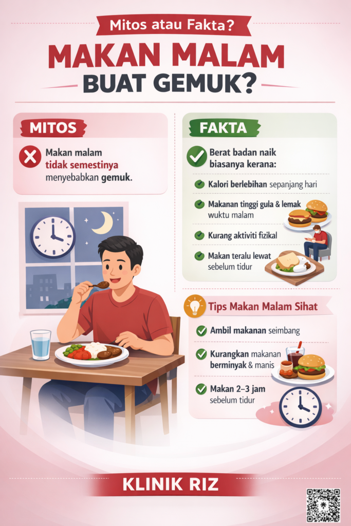 BETUL KE MAKAN MALAM JADI GEMUK?