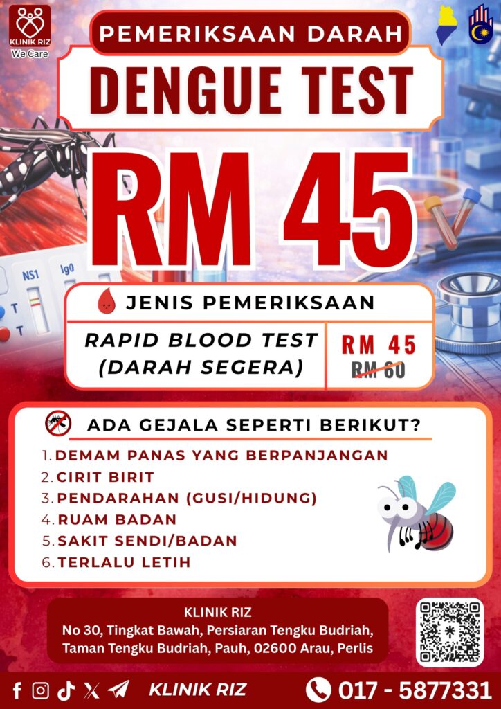 UJIAN DARAH DENGGI – DENGUE TEST