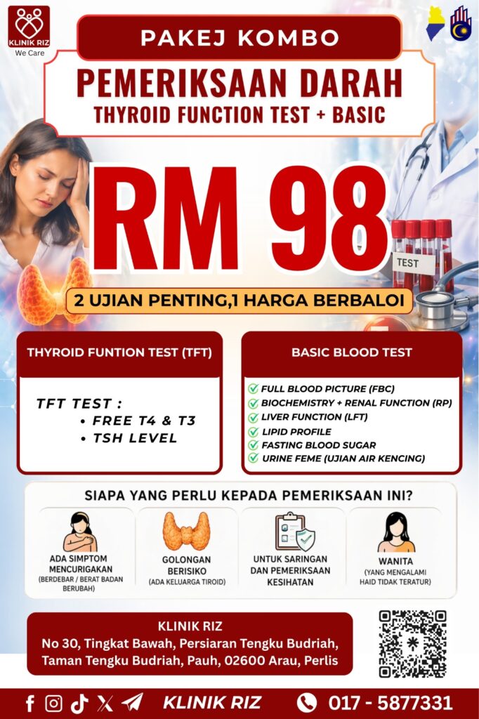 PAKEJ KOMBO PEMERIKSAAN DARAH – KLINIK RIZ